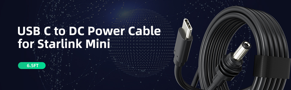 MINI DC to USB-C power cable