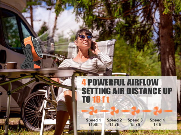 4 POWERFUL AIRFLOW SETTING