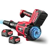 Leaf Blower Cordless - 650CFM Brushless Motor Leaf Blower with 6-Speed Control & Ergonomic Handle...