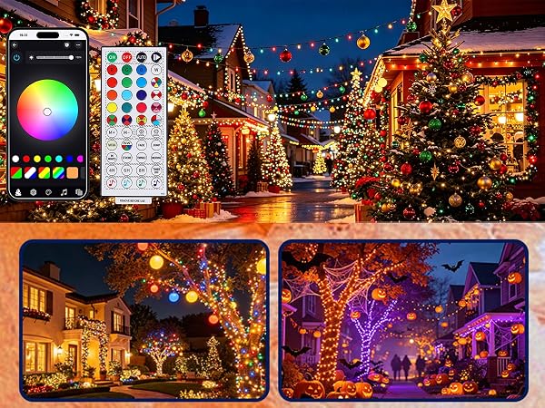 Smart Color Changing Xmas Lights