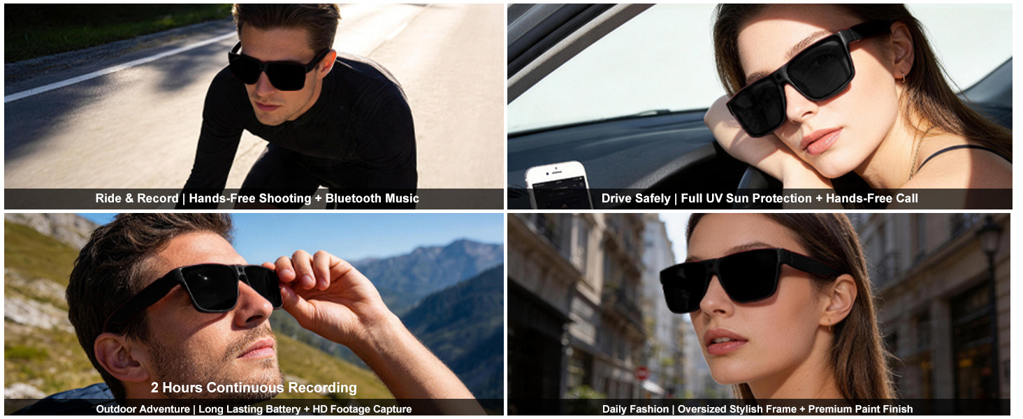 2 Hours Continuous Recording Outdoor Adventure | Long Lasting Battery + HD Footage Capture