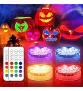 Creatrek Pool Lights with Remote, 10 Color Changing Pool Lights for Above Ground Pools, Battery O...