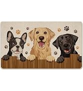 Tailus Golden Retriever Dog Decorative Front Door Mat, Labrador Boston Terrier Doormat Indoor Out...