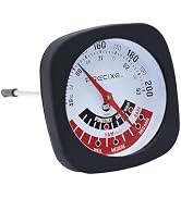 Precixe 3 Inch Large Analog Meat Thermometer | NSF Certified Stainless Steel | Leave-in Oven Safe...