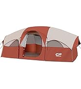 CAMPROS CP Tent 8 Person Camping Tents, Weather Resistant Family Tent, 5 Large Mesh Windows, Doub...