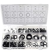 KEWAYO 225 PCS Rubber O-Ring Assortment Kit Washer Gasket Sealing Pack18 Sizes Gasket Washer Seal...