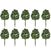 Wakauto 20 Pcs 1:100 Scale Miniature Model Trees,3.15 Inch Handmade Realistic Trees for Architect...