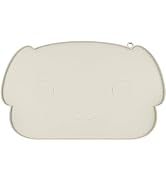 Coomazy Cat Dog Food Mat, Enlarge and Thickened Silicone Pet Mat, Raised Edge to Prevent Food and...