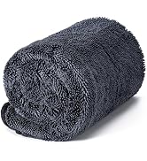 CADONO Large Microfiber Car Drying Towel, Ultra Absorbent Microfiber Cleaning Cloth for Cars, No ...