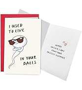 Ogeby Funny Father's Day Card for Dad, Naughty Fastest Swimmer Fathers Day Card from Son Daughter...