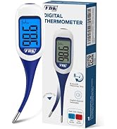 FDK Large LCD Screen Digital Thermometer for Fever, 8 Seconds Fast & Accurate Readings, Large LCD...