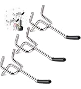 60 PCS 2 Inch Pegboard Hooks, Fit 1/4" Peg Board Organizer Accessories | Heavy Duty Peg Board Org...