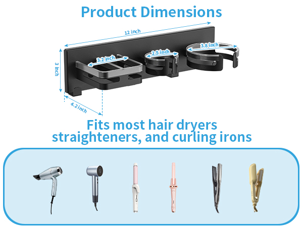 hair dryer mount
