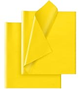 Yellow Tissue Paper for Gift Bags - 30 Sheets of Yellow Wrapping Tissue Paper Bulk for Weddings B...