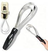 Histotree Double-Layer Horse Sweat Scraper Solid Wood Handle Fine&Wide Metal Shedding Blade for H...