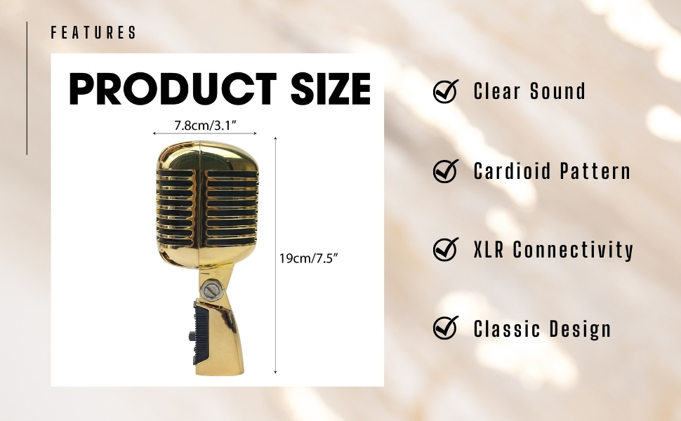 Vintage Retro Old School Microphone