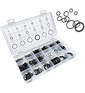 Pniwuno 300 PCS Air Conditioning O Ring Kit, 18 Sizes Seal Rubber O-Rings, High Temperature Resis...