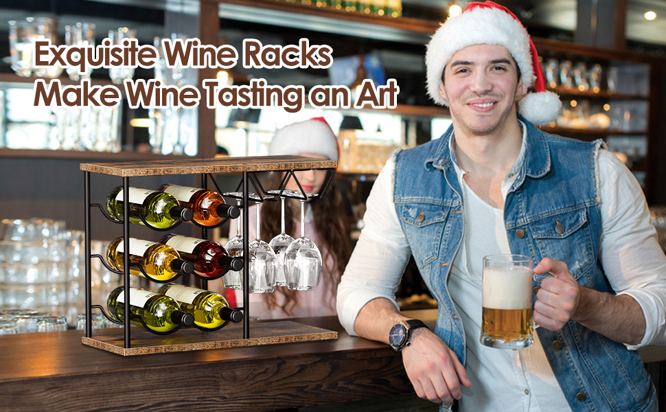 countertop wine rack