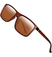 Polarized Sunglasses for Men Driving Mens Sunglasses Rectangular Vintage Sun Glasses for Men/Women