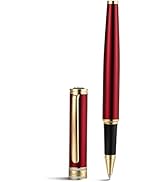 BEILUNER Luxury Rollerball Pen, Diamond-Studded Cap Design, 24K Gold Finish, Noble and Elegant, S...