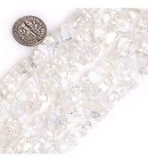 HAAMIIQII 5-8mm Opalite Chips Beads Irregular Chip Stones Loose Gemstone Beads Energy Healing Bea...