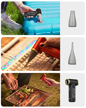 KiCA Jetfan air blower can be used for cleaning computers, laptop, keyboard,camera.