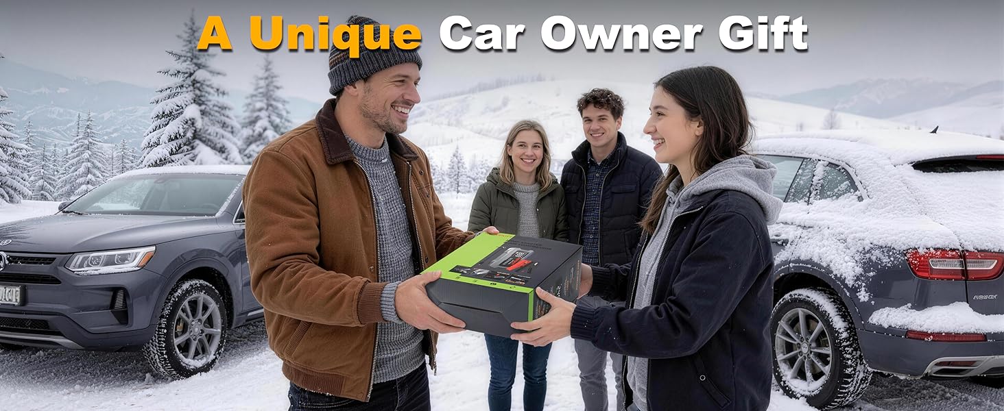 All-In-One electric jump starter for car (arrancador de batería para auto), best gift for driver’s