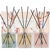 COCORRÍNA Reed Diffuser Set of 3-3 Pack/ 3.04 Fl.oz Diffuser with 24 Sticks Cashmere Vanilla/Sand...