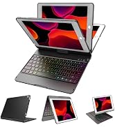 iPad Keyboard Case for iPad 6th Gen 2018, iPad 5th Gen 2017, iPad Pro 9.7, iPad Air 2, iPad Air 1...