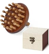 Moreinday Wooden Scalp Massager for Scalp Gua Sha, Wooden Massage Brush | Head Massager Scalp for...