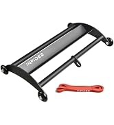 INFIDEZ Ergonomic V-Shape Glute Ham Glider, Glute Hamstring Roller and Resistance Band for Leg Ex...