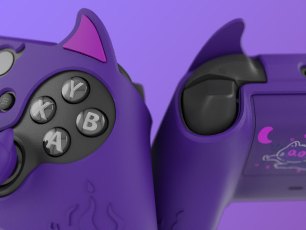 PlayVital Cute Demon Silicone Cover for Xbox Series X/S Controller,