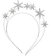 Lurrose Rhinestone Star Headband Glitter Hairbands Hair Hoop Bride Crystal Tiara Crown Shiny Girl...