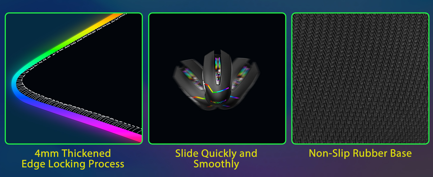 Cool rgb charging mouse pad