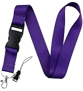juanooo Breakaway Purple Lanyard for Keys Cute Key Keychain Lanyard for Women Girls for ID Badges...