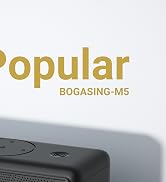 Partial view of a black electronic device with 'Popular BOGASING-M5' text visible above it, suggesting it's a product name or model.