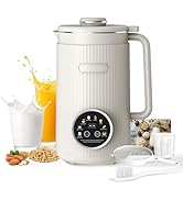 VBGK 8 in 1 Automatic Nut Milk Maker Blender with 20 Blades, 40oz Homemade Coconut, Soy, Oat, Alm...