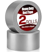 Navona Heavy Duty Duct Tape 2 Pack, 2 Inch x 40 Yards Total, Waterproof Strong Adhesive Tape for ...