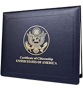 SUNEE US Citizenship Certificate Holder - US Citizenship Gifts - PU Naturalization Certificate, G...
