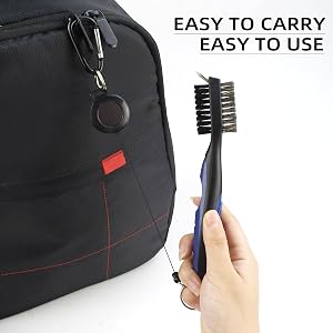 Retractable club brush application