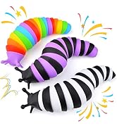 Cevioce Fidget Slug Toy, Sensory Slug Fidget Toy for Kids & Adults, 3Pcs Cute Autism Sensory Toys...