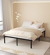 Maenizi 12 Inch Bed Frame Queen Size No Box Spring Needed, Heavy Duty Queen Platform Metal Bed Fr...