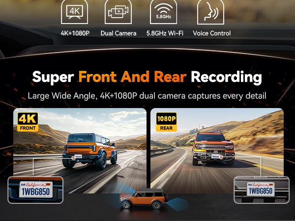 dash cam mirror rearview mirror dash camera