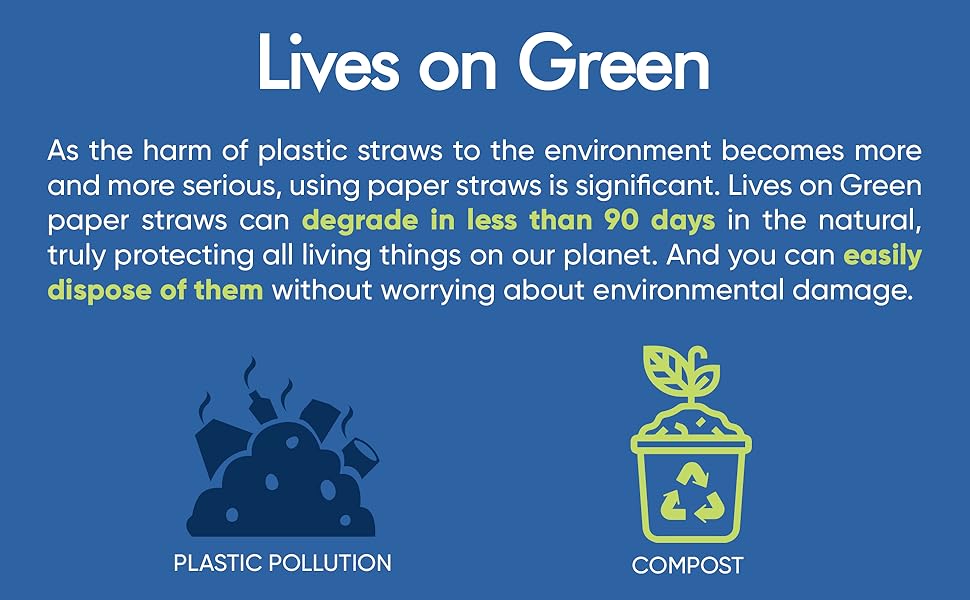Eco Paper Drinking Straws