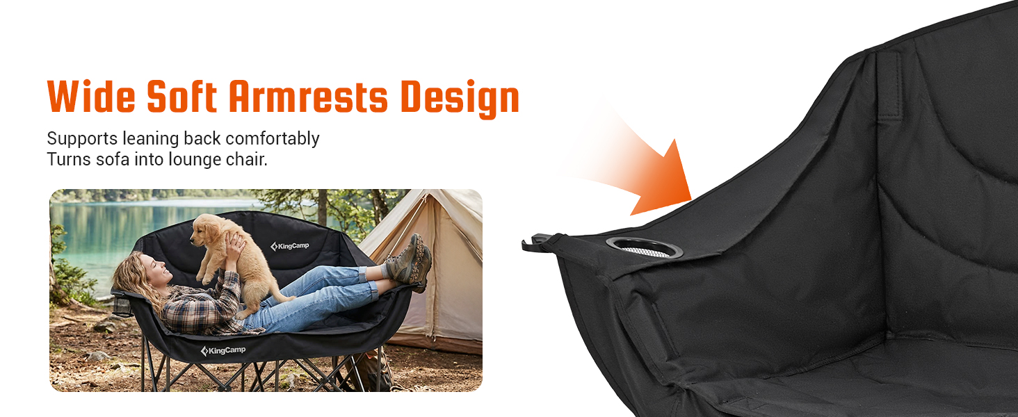 double camping chair