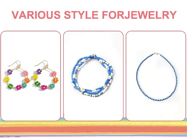 Glass Seed Beads for Jewelry Making Kit, Small Beads Friendship Bracelets Making Kits