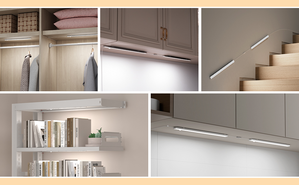Motion Sensor Under Cabinet Light for Kitchen, Closet, Cabinet