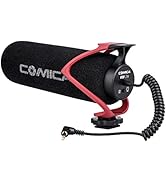Comica CVM-V30 LITE Video Microphone Super-Cardioid Condenser On-Camera Shotgun Microphone for Ca...