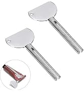 2Pcs Silver Stainless Steels Metal Tube Squeezer Keys Salon Toothpaste Tube Squeezers Toothpaste ...