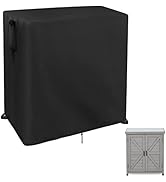 Guisong Outdoor Storage Shed Cover for Outdoor Furniture, Heavy Duty Horizontal Cabinet Cover for...